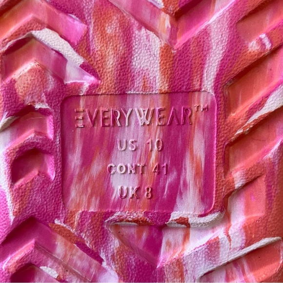 NWT Totes EverydayWear Flip Flops (10) Pink Multi Marble - Picture 8 of 9